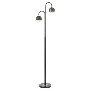 Oneta Floor Lamp, 2 Light, Black by Telbix, a Floor Lamps for sale on Style Sourcebook