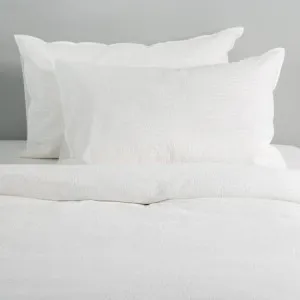 Canningvale Modella Quilt Cover Set - White, Single, Cotton by Canningvale, a Sheets for sale on Style Sourcebook