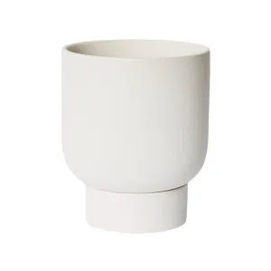 Daylen Pot with Saucer White by James Lane, a Plant Holders for sale on Style Sourcebook