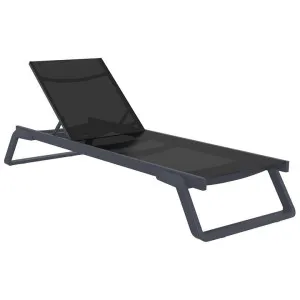 Siesta Tropic Commercial Grade Sunlounger, Dark Grey / Black by Siesta, a Outdoor Sunbeds & Daybeds for sale on Style Sourcebook