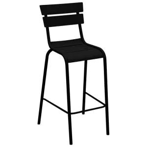 Durafurn Lisbon Commercial Grade Metal Indoor / Outdoor Bar Stool, Black by Durafurn, a Bar Stools for sale on Style Sourcebook