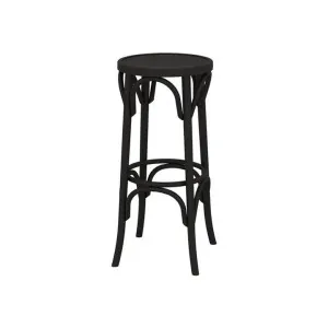 Paged Polishmade Commercial Grade Beech Timber Bentwood Backless Bar Stool, Black by Paged, a Bar Stools for sale on Style Sourcebook