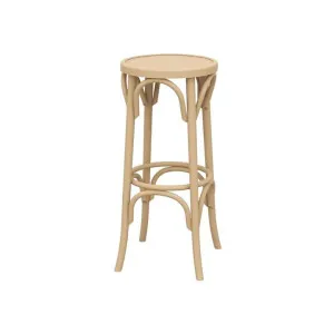 Paged Polishmade Commercial Grade Beech Timber Bentwood Backless Bar Stool, Natural by Paged, a Bar Stools for sale on Style Sourcebook