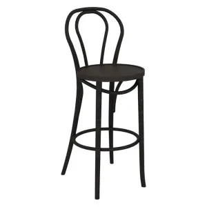 Paged Polishmade Commercial Grade Beech Timber Bentwood Bar Stool, Black by Paged, a Bar Stools for sale on Style Sourcebook