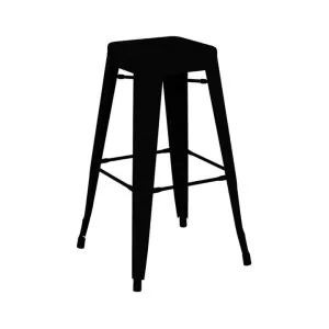 Durafurn Riviera Commercial Grade Steel Indoor / Alfresco Bar Stool, Black by Durafurn, a Bar Stools for sale on Style Sourcebook