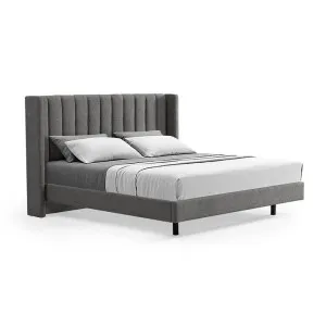 Hillsdale King Bed Frame - Spec Charcoal by Interior Secrets - AfterPay Available by Interior Secrets, a Beds & Bed Frames for sale on Style Sourcebook