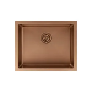 Sola Outdoor Single Sink 550mm - Brushed Copper by ABI Interiors Pty Ltd, a Outdoor Accessories for sale on Style Sourcebook