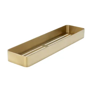 Maya Shower Caddy - Brushed Brass by ABI Interiors Pty Ltd, a Shelves & Soap Baskets for sale on Style Sourcebook