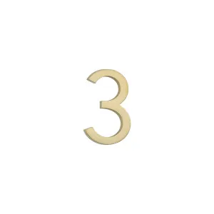 3 Number - 60mm - Brushed Brass by ABI Interiors Pty Ltd, a Outdoor Accessories for sale on Style Sourcebook