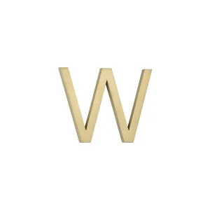 W Letter - 60mm - Brushed Brass by ABI Interiors Pty Ltd, a Outdoor Accessories for sale on Style Sourcebook