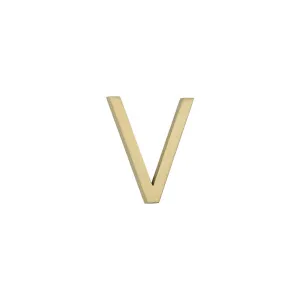 V Letter - 60mm - Brushed Brass by ABI Interiors Pty Ltd, a Outdoor Accessories for sale on Style Sourcebook