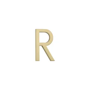 R Letter - 60mm - Brushed Brass by ABI Interiors Pty Ltd, a Outdoor Accessories for sale on Style Sourcebook
