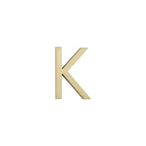 K Letter - 60mm - Brushed Brass by ABI Interiors Pty Ltd, a Outdoor Accessories for sale on Style Sourcebook