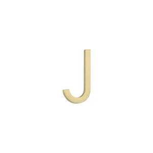 J Letter - 60mm - Brushed Brass by ABI Interiors Pty Ltd, a Outdoor Accessories for sale on Style Sourcebook