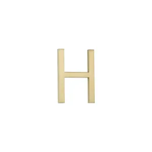 H Letter - 60mm - Brushed Brass by ABI Interiors Pty Ltd, a Outdoor Accessories for sale on Style Sourcebook
