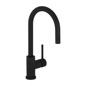 Elysian Sensor Commercial Pull-Out Kitchen Mixer - Matte Black by ABI Interiors Pty Ltd, a Kitchen Taps & Mixers for sale on Style Sourcebook