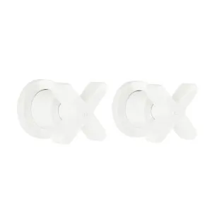 Cross - Assembly Taps - White by ABI Interiors Pty Ltd, a Bathroom Taps & Mixers for sale on Style Sourcebook