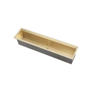 Kitchen Trough 940mm - Entertainer Series - Brushed Brass by ABI Interiors Pty Ltd, a Kitchen Sinks for sale on Style Sourcebook