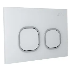 Delta Toilet Button - Glass - White by ABI Interiors Pty Ltd, a Toilets & Bidets for sale on Style Sourcebook