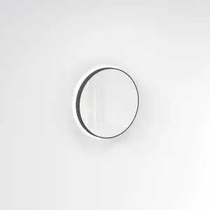 Saanti Handmade Double Trim LED Mirror 600mm - Matte Black by ABI Interiors Pty Ltd, a Mirrors for sale on Style Sourcebook
