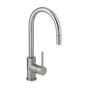 Elysian Commercial Pull-Out Kitchen Mixer - Stainless Steel by ABI Interiors Pty Ltd, a Laundry Taps for sale on Style Sourcebook