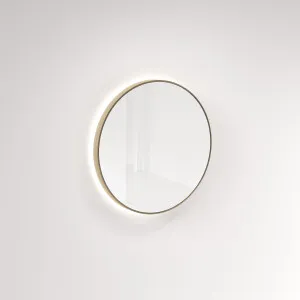 Saanti Handmade Double Trim LED Mirror 800mm • Brushed Brass by ABI Interiors Pty Ltd, a Mirrors for sale on Style Sourcebook