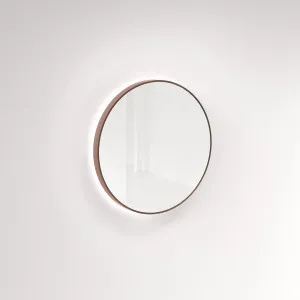 Saanti Handmade Double Trim LED Mirror 800mm - Brushed Copper by ABI Interiors Pty Ltd, a Mirrors for sale on Style Sourcebook