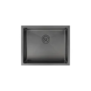 Seba Single Kitchen Sink 550mm - Brushed Gunmetal by ABI Interiors Pty Ltd, a Kitchen Sinks for sale on Style Sourcebook