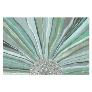 Rising Sun, Green Tones , By Bri Chelman by Gioia Wall Art, a Aboriginal Art for sale on Style Sourcebook