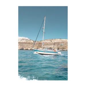 Sailing In Milos , By Josh Silver by Gioia Wall Art, a Prints for sale on Style Sourcebook