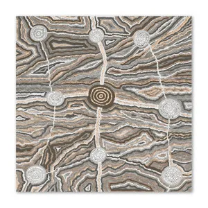 Worm Dreaming, Brown Tones, By Khatija Possum by Gioia Wall Art, a Aboriginal Art for sale on Style Sourcebook