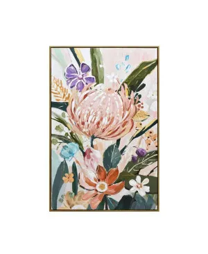 Blooming Flower Wall Art Canvas 120cm x 80cm by Luxe Mirrors, a Artwork & Wall Decor for sale on Style Sourcebook