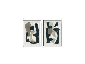 Set of 2 Puzzle Abstract Wall Art Canvas 3 sizes available 70cm x 50cm by Luxe Mirrors, a Artwork & Wall Decor for sale on Style Sourcebook