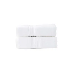Renee Taylor Brentwood 2 Piece White Bath Sheet Pack by null, a Towels & Washcloths for sale on Style Sourcebook