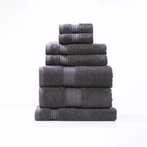 Renee Taylor Brentwood 7 Piece Carbon Bath Towel Pack by null, a Towels & Washcloths for sale on Style Sourcebook