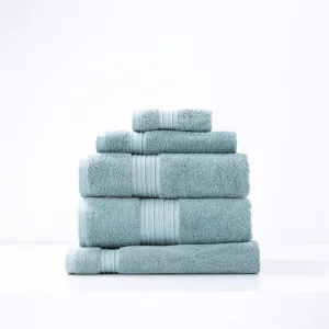 Renee Taylor Brentwood Low Twist 5 Piece Gray Mist Towel Pack by null, a Towels & Washcloths for sale on Style Sourcebook