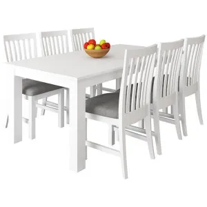 Narellan 7 Piece Acacia Timber Dining Table Set, 180cm by Dodicci, a Dining Sets for sale on Style Sourcebook