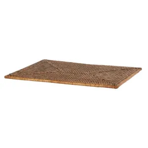 Paume Handcrafted Rattan Rectangle Placemat, Antique Brown by Florabelle, a Tableware for sale on Style Sourcebook