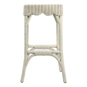 Belle Rattan Bar Stool, White by Florabelle, a Bar Stools for sale on Style Sourcebook