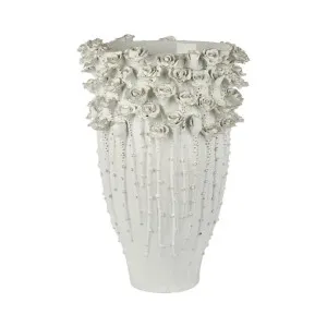 Jardin Rose Ceramic Vase, Large, White by Florabelle, a Vases & Jars for sale on Style Sourcebook