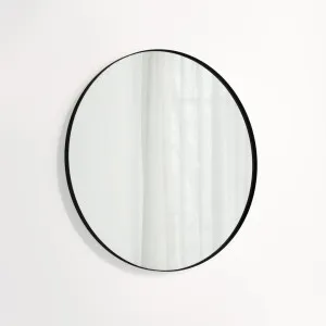 Round Mirror 800mm - Matte Black by ABI Interiors Pty Ltd, a Mirrors for sale on Style Sourcebook