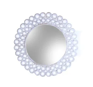 White Round Ring Wall Mirror 120cm by Luxe Mirrors, a Mirrors for sale on Style Sourcebook