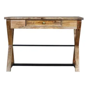 Holmes Mango Wood 1 Drawer Desk, 106cm by Fobbio Home, a Desks for sale on Style Sourcebook