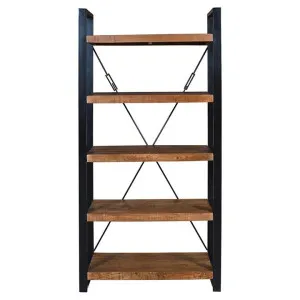 Nova Mango Wood & Iron 5 Tier Bookcase / Display Shelf by Fobbio Home, a Bookshelves for sale on Style Sourcebook