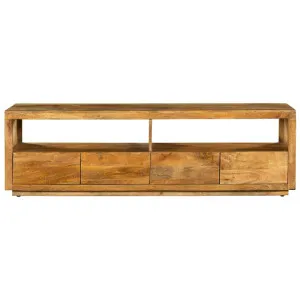 Nyra Mango Wood 4 Drawer TV Unit, 180cm, Natural by Fobbio Home, a Entertainment Units & TV Stands for sale on Style Sourcebook