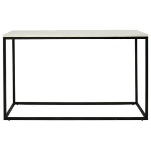 Jal Marble & Metal Console Table, 120cm, White / Black by Fobbio Home, a Console Table for sale on Style Sourcebook