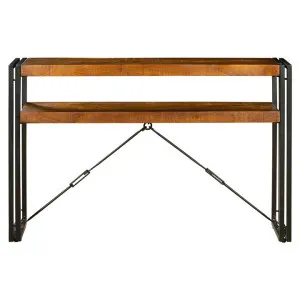 Astra Mango Wood & Metal 2 Shelf Console Table, 120cm by Fobbio Home, a Console Table for sale on Style Sourcebook