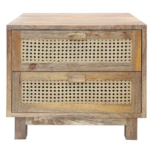 Byron Mango Wood & Rattan Side Table by Fobbio Home, a Side Table for sale on Style Sourcebook