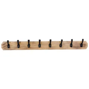Caelum Reclaimed Mango Wood & Iron Wall Hook, 90cm by Fobbio Home, a Wall Shelves & Hooks for sale on Style Sourcebook