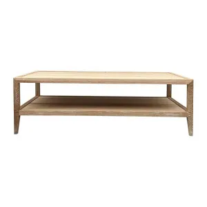 Mauvoisin Oak Timber Coffee Table, 140cm, Lime Washed Oak by Manoir Chene, a Coffee Table for sale on Style Sourcebook